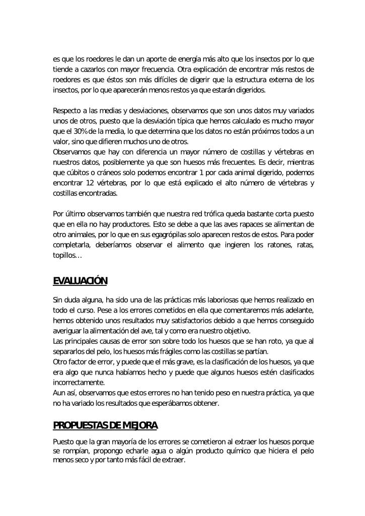 Informe egagrópilas Rocío Blanco 13