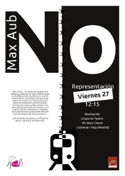 Cartel de la representación de No en Segorbe (Castellón)