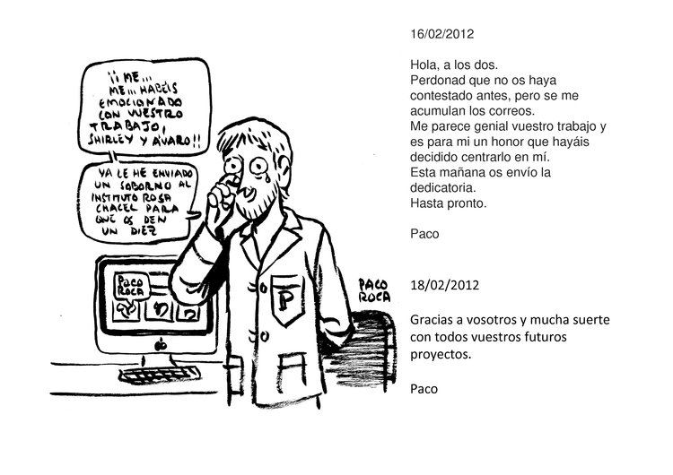 Dedicatoria de Paco Roca