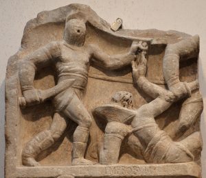 Relieve de gladiadores